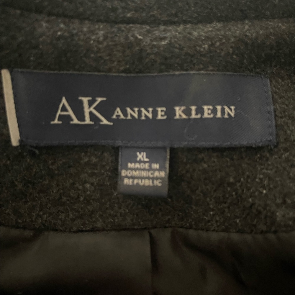 Macys - Beautiful dark gray Ann Klein coat with pockets.